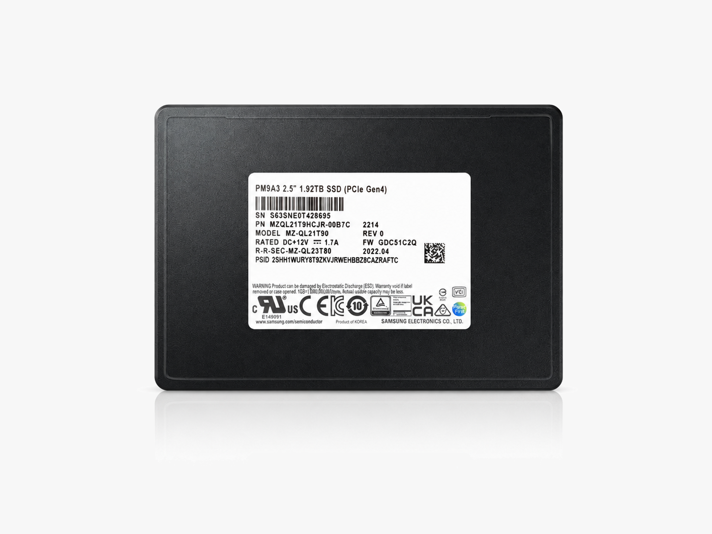 Samsung PM9A3 Enterprise-NVMe-SSD